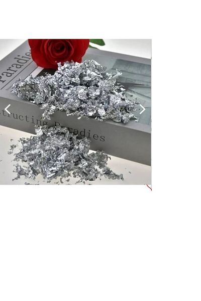 hobi market art Epoxy Resin Silver Leaf Foil 25 Pieces