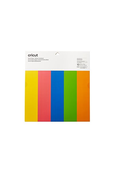 Cricut 2008318 Smart Etiket Karton Kağıt 33x33cm 10 Sayfa Gökkuşağı