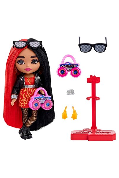 Barbie Extra Mini Bebekler Alev Baskılı Elbise