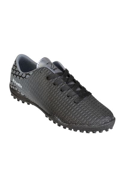 Kinetix Men's Black Gray Halısha Football Sneakers