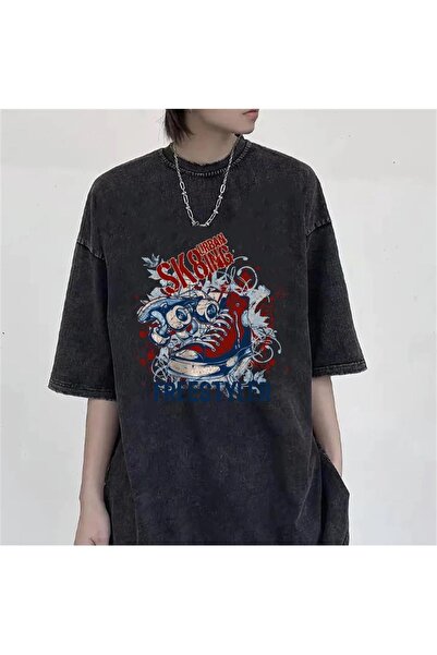 Touz Tricou unisex Satu Moda & Yıkamalı Freestyler în stil vintage