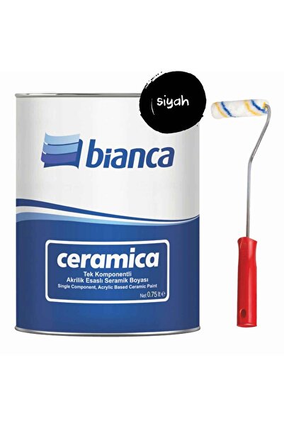 Bianca Ceramica - Seramik Boyası Siyah 0,75 Lt