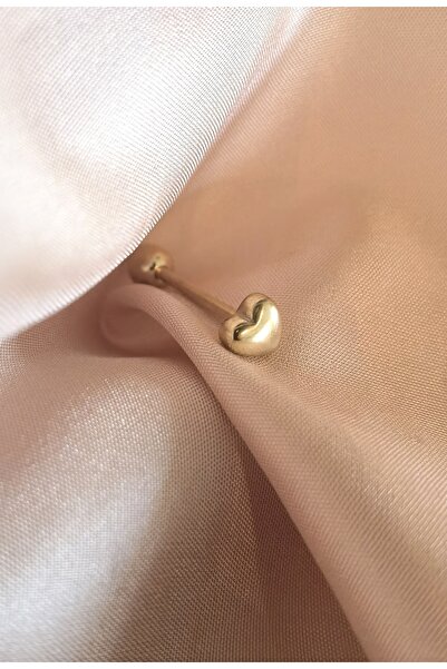 Bylin Cerrahi Çelik Kalp Dil Piercingi - Bar Uzunluğu 18 Mm - 1 Adet