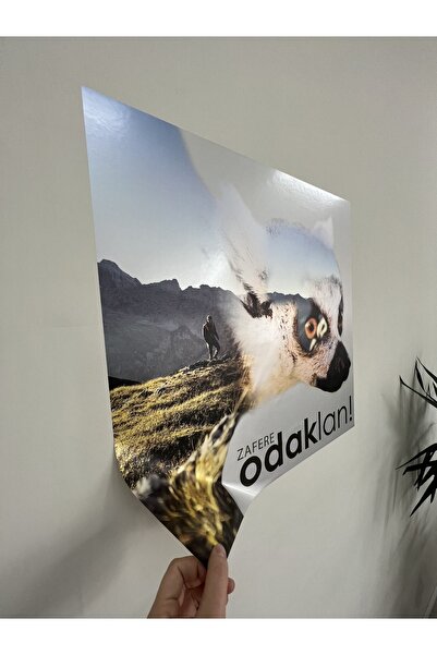 Akıllı Kağıt Statik Tutunma Özellikli Zafere Odaklan Tablo 72 - 72 Cm