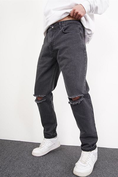 DİFRANSEL Dizi Yırtık Mom Jeans