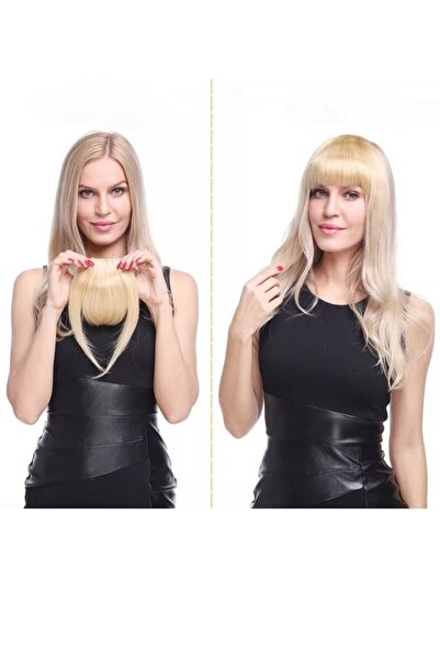 AKOLİFE Platin Takma Kahkül - Fön Maşa Uygulanabilir Gerçek Saç Doğal Görünüm...