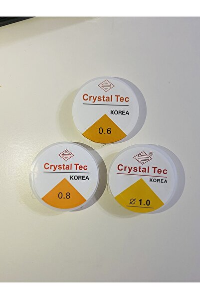 YAĞMUR BİJUTERİ 0.6 Mm - 0.8 Mm - 1 Mm - 3 Makara Lastikli Şeffaf Misina