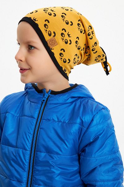 Babygiz Pălărie cu model panda pentru băieți, pălărie moale, strat dublu, 100% bumbac natural, bumbac pieptănat