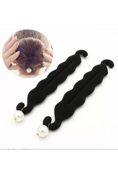 MutluBiDünya Vintage 2 Adet Inci Sallantılı Topuz Süngeri