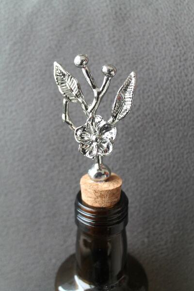 Emtory Home 2 Adet Gümüş Dekoratif Japon Gülü Tıpa