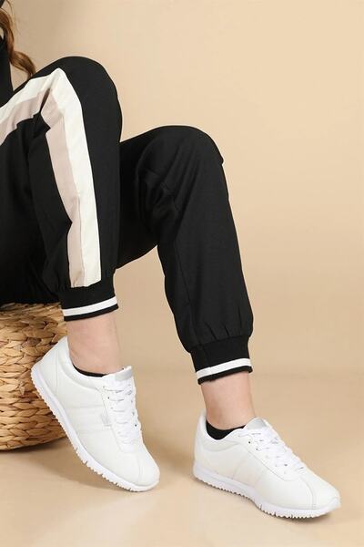 Jump 22211 Women's White Orthopedic Daily Walking Sneakers