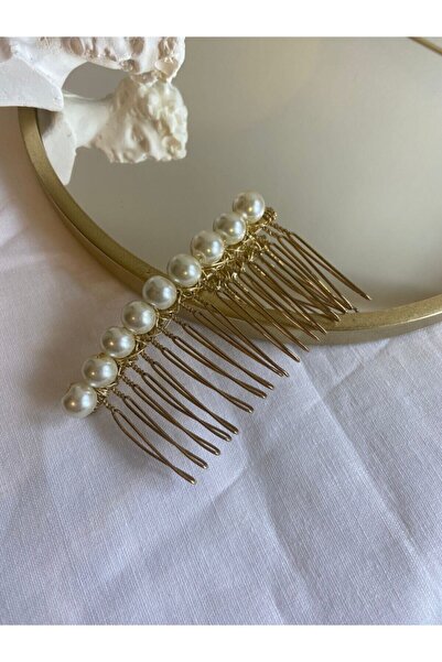 Pearly Handmade Cataramă pentru pieptene din aur perlat (1 bucată)