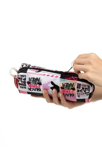 Anime Marketi حقيبة مكياج بسحاب منقوشة من Blackpink Kpop