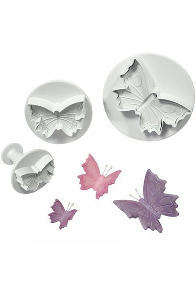 DALKIR GIDA Butterfly Push Butterfly 3-Piece Cookie Mold