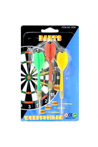 Genel Markalar Dart Oku 3 Lü Yedek Dart Ucu Metal Uçlu Dart Iğnesi