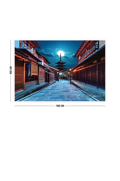 Vagonik Covor Pânză Perete Strada Orientul Îndepărtat 150 X 100 Cm