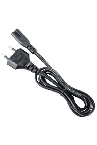 ATAELEKTRONİK 1.5mt 1.5 Metre Lcd Led Tv Televizyon Güç Elektrik Power Kablosu 2 Pin Oluklu 2'li