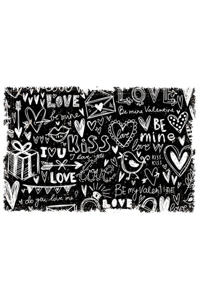 hediyeniburadabul Poster retro din lemn cu text pe tablă neagră