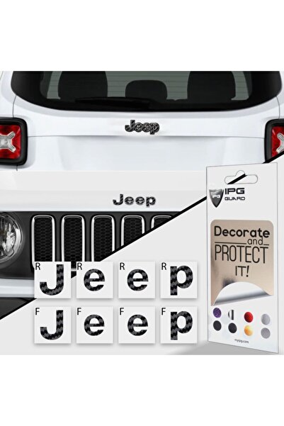 Ipg Jeep Renegade Limited 2015 - 2020 Ön Ve Arka Jeep Amblem Sticker Set ( Si...