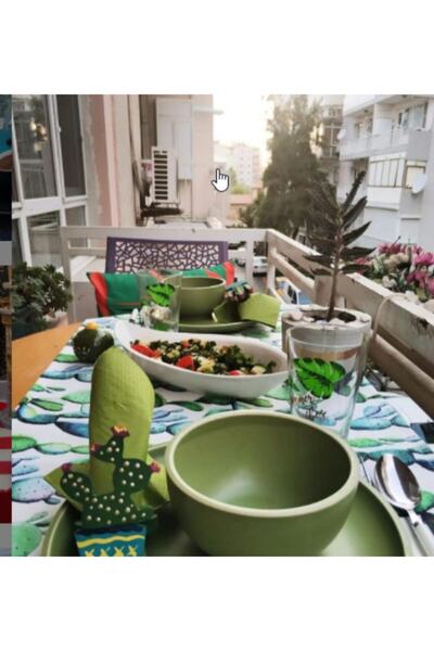 Sister Home Design Kaktüs Peçete Halkası & Peçete Yüzüğü 2'li