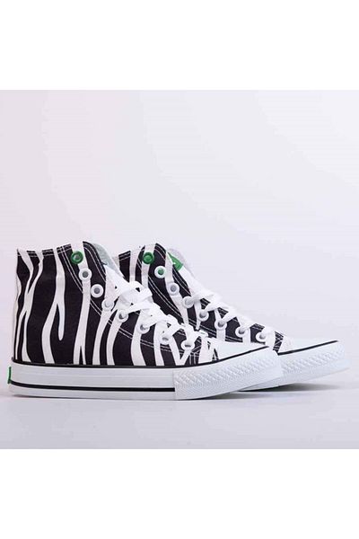 Benetton Pantofi sport albi de damă Bn-30190