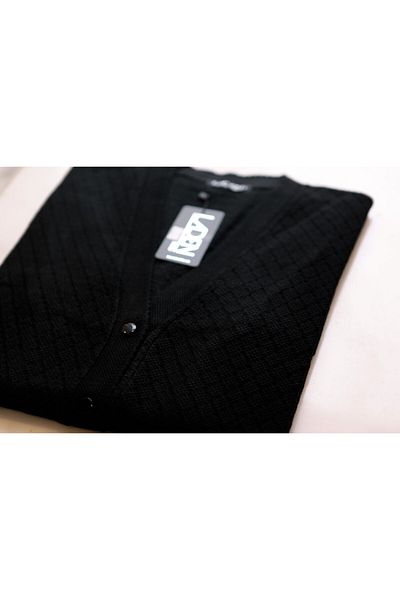 Laden Women's Black Classic 4 Season Knitwear Cardigan