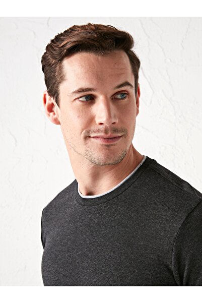 LC Waikiki Men's Anthracite Long Sleeve Undershirt