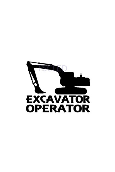 TSC Autocolant de vinil pentru operatorul de excavator