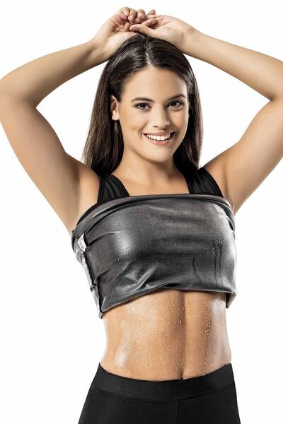 Generic Brand Women's Black Thermal Tights and Tank Top Two-In-One Set