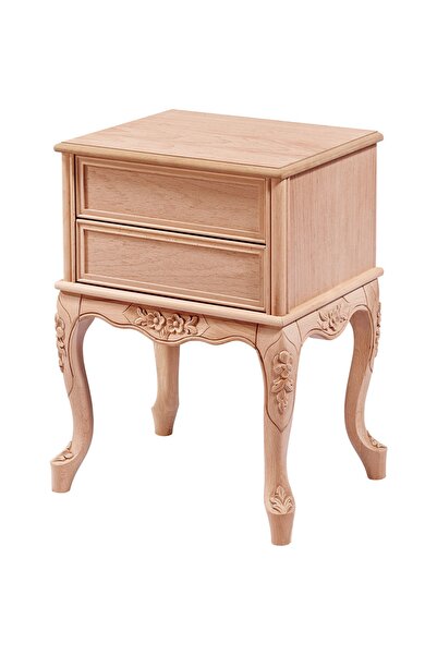 Evim Hizmet Ahşap Kahverengi Kink Dar Oymalı Komidin 6116