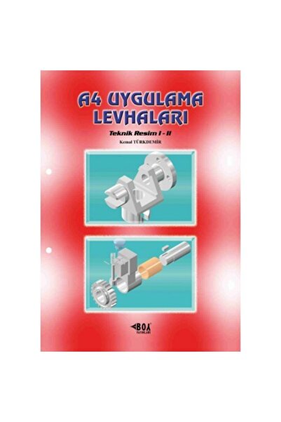 Boy Yayınları A4 Uygulama Levhaları Teknik Resim 1-2-Kemal Türkdemir (SON BASIM)