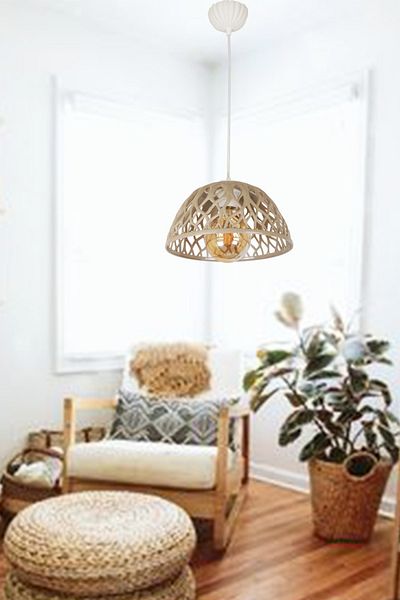 VENON Güven Chandelier Helen Single Case White Brown Chandelier