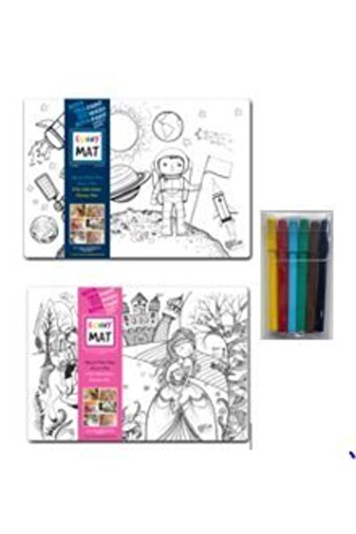 Akademi Çocuk - Funny Mat Akademi Çocuk Funnymat Uzay Ve Prenses 2'li Set (6'...