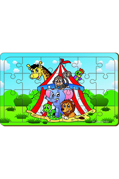 MAKETÇİNİZ لغز السيرك الخشبي 24 قطعة