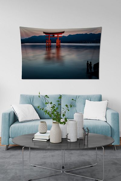 Vagonik Covor Pânză Perete Lacul Orientului Îndepărtat 150 X 100 Cm