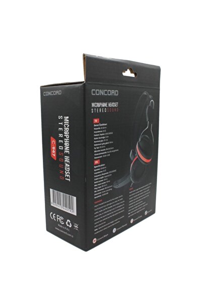 Concord Mikrofonlu Oyuncu Stereo Kulaklık C-947