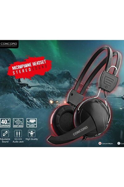 Concord Mikrofonlu Oyuncu Stereo Kulaklık C-947