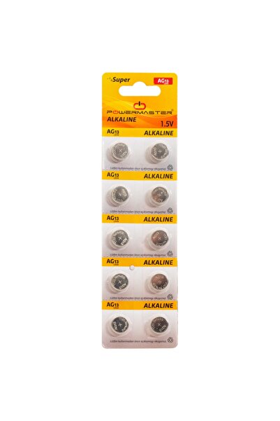Powermaster Ag13 Lr44 Düğme Pil 10lu Paket