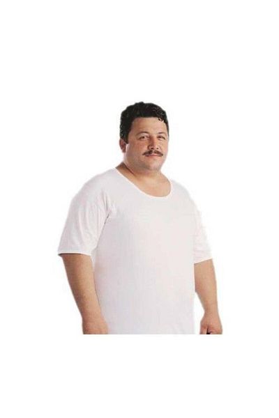 Tutku Men's Combed Cotton Crew Neck Oversize 6-Piece Set Undershirt