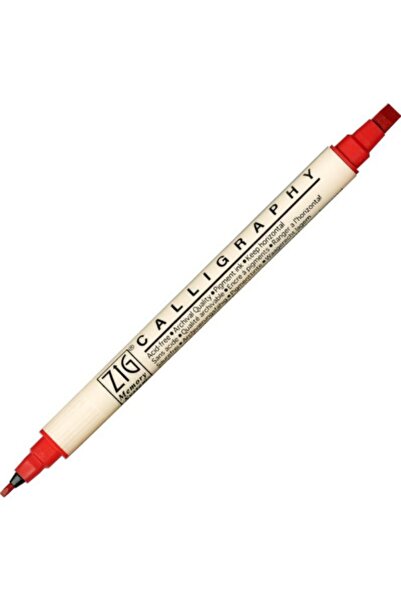 Zig Ms-3400 020 Pure Red Calligraphy Pen