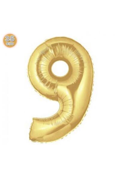 ikm balon حروف بالون فويل حجم صغير 16 بوصة 35 سم ذهبي 9