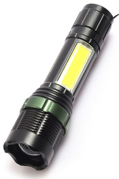 MOBEE T6 Led Usb Ile Şarj Edilebilir El Feneri Işıldak El Feneri 1410