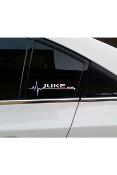 TSC Nissan Juke Yan Cam Sticker Oto Kapı 20 Cm X 7 Cm Holo-chroma