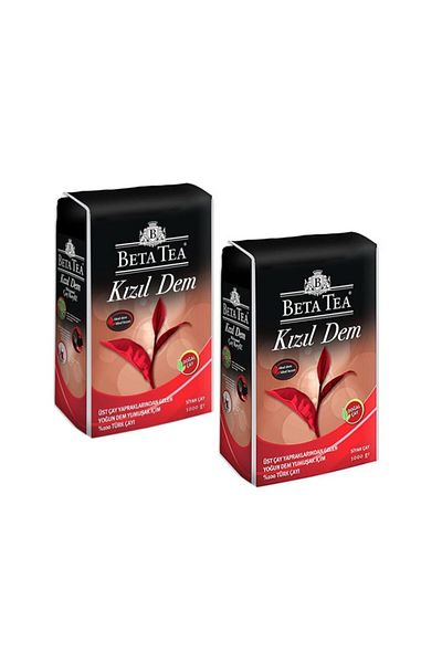 Beta Tea Beta Red Dem Turkish Tea 1000gr X 2 Pieces