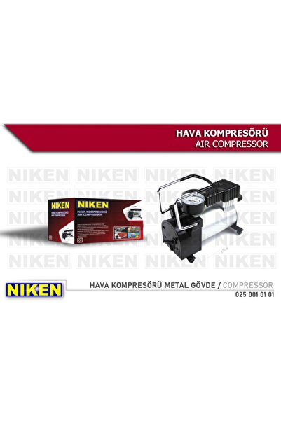 Niken Araç Lastik Hava Kompresörü Metal Gövde