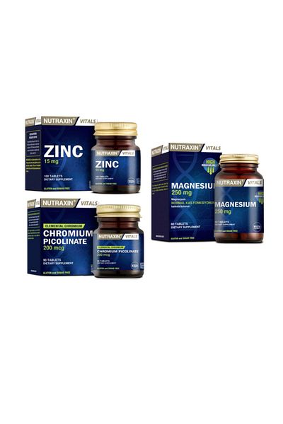 Nutraxin Magnesium and Zinc Touch Food Supplement - 90 Tablets