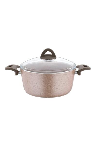 papilla Wilma 20 Cm Döküm Granit Dövme Tencere Krem Kırçıllı