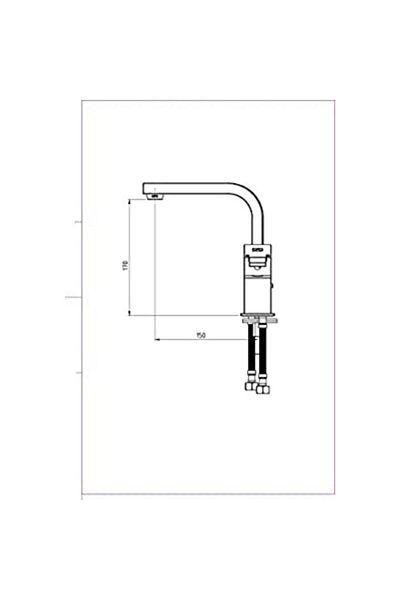GPD Single Body Sink Faucet Tulio Mtl135