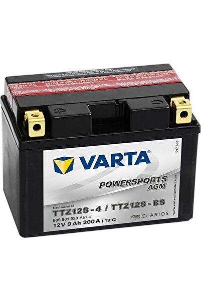 Varta Ttz12s-bs Bakımsız Motosiklet Aküsü Powersports Agm