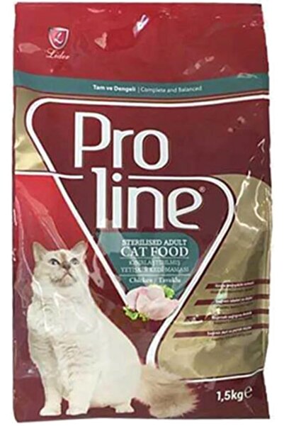 Proline Sterilised Tavuklu Kısırlaştırılmış Yetişkin Kedi Maması 1200 gr